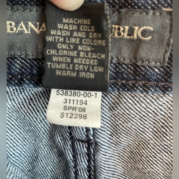 BANANA REPUBLIC Wide Leg Flare Denim Pants Trousers Jeans Sz 14 EUC - Picture 4 of 5